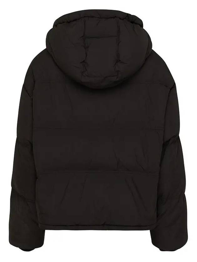 Oversized Nylon Puffer Down Jacket Black - AMI - BALAAN 3