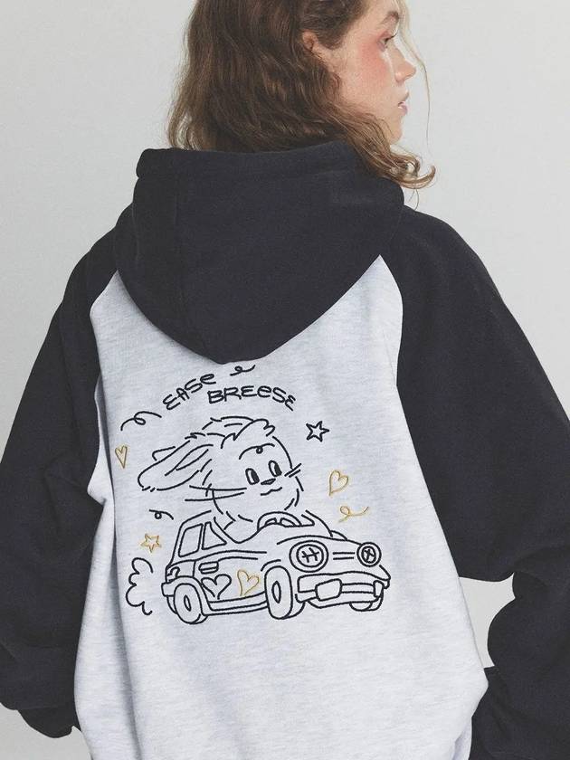 Drive Bunny Raglan Embroidered Hoodie Navy - CPGN STUDIO - BALAAN 2