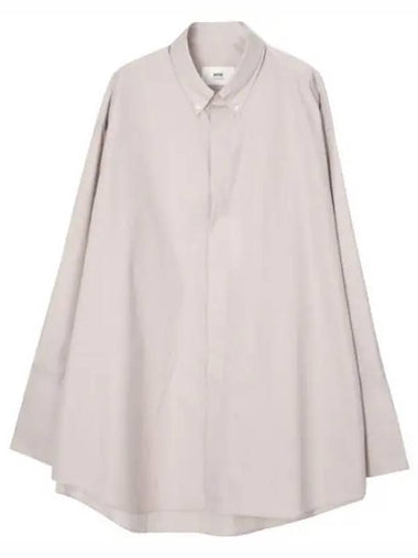 Cotton poplin oversized shirt - AMI - BALAAN 1