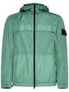 Crinkle Reps Hooded Jacket Light Green - STONE ISLAND - BALAAN 2