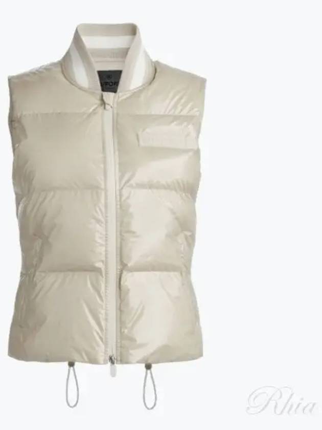 Quilted Puffer Nylon Vest Stone - G/FORE - BALAAN 2