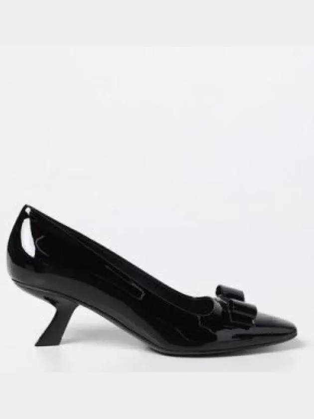 Vara Bow Leather Pumps Black - SALVATORE FERRAGAMO - BALAAN 2