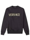 Metallic Logo Sweatshirt Black - VERSACE - BALAAN 2