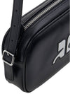 Camera Slim Leather Shoulder Bag Black - COURREGES - BALAAN 9