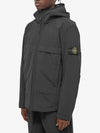 Men's Soft Shell Pure Insulation Technology Primaloft Hooded Jacket Black - STONE ISLAND - BALAAN 3