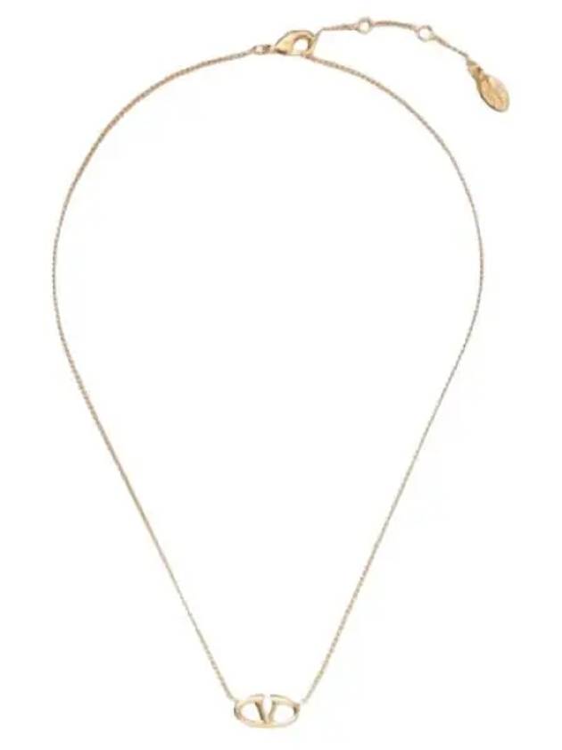 24 4W0J0W19 MET CS4 4W2J0W19 Signature V logo necklace - VALENTINO - BALAAN 1