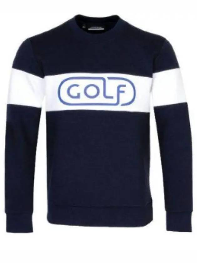 Men's Kameron Crew Neck Sweater Navy - J.LINDEBERG - BALAAN 2