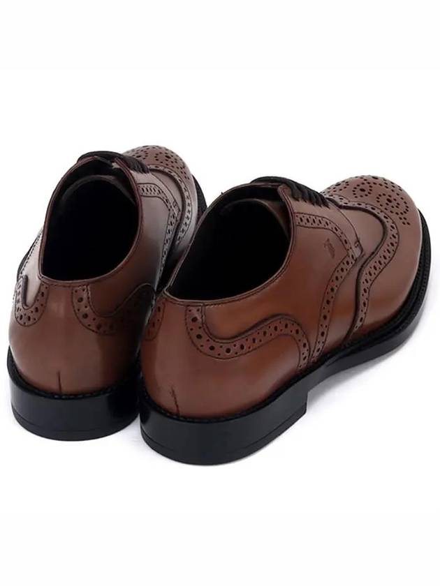Leather Lace-Up Derby Brown - TOD'S - BALAAN 4
