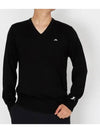 Men's Lehman Tour Merino V-Neck Long Sleeve T-Shirt Black - J.LINDEBERG - BALAAN 2