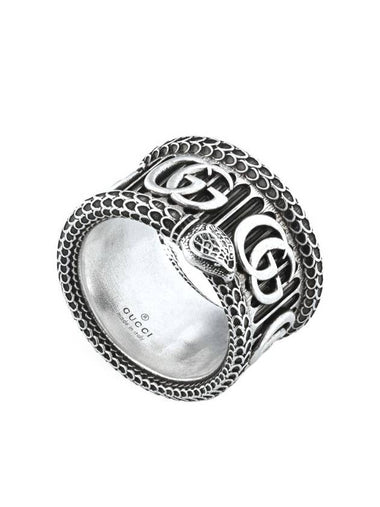 Double G Snake Ring Silver - GUCCI - BALAAN 1