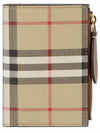 Vintage Check 2-Fold Half Wallet Beige - BURBERRY - BALAAN 2