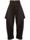 Cropped Sculptural Jeans Brown - JW ANDERSON - BALAAN 1