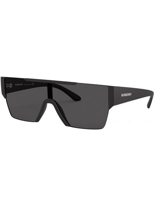 Eyewear Plastic Logo Goggles Sunglasses Black - BURBERRY - BALAAN 1