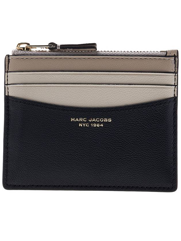 The Slim Color Block Card Wallet Black - MARC JACOBS - BALAAN 2