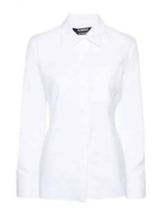 Jacquemus white backless cotton shirt - JACQUEMUS - BALAAN 1