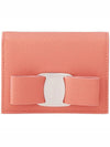 Vara Bow Gloss Flap Half Wallet Coral - SALVATORE FERRAGAMO - BALAAN 2