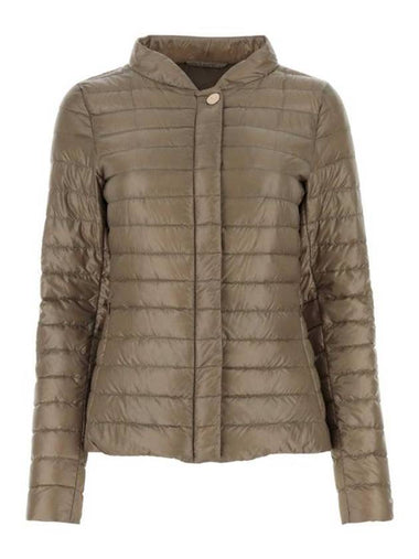 Elena Slim Fit Bomber Padding Dove Grey - HERNO - BALAAN 1