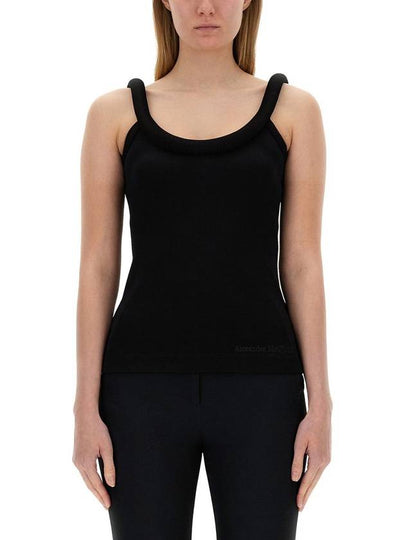 3D detail sleeveless ribbed top 785597QLADK_1000 - ALEXANDER MCQUEEN - BALAAN 2