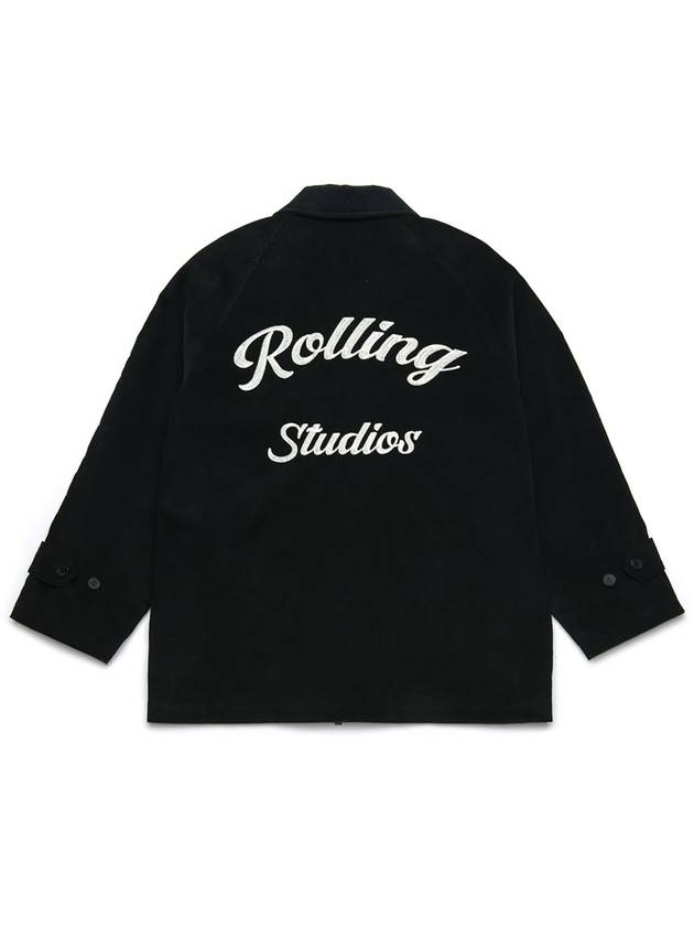 R EMBROIDERED JACKET CORDUROY BLACK - ROLLING STUDIOS - BALAAN 2