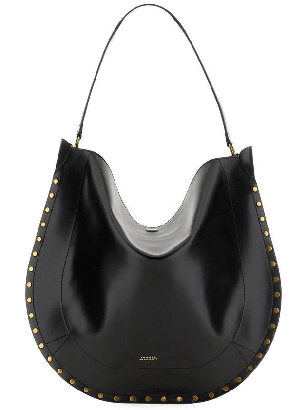 Oskan Leather Shoulder Bag Black - ISABEL MARANT - BALAAN 2