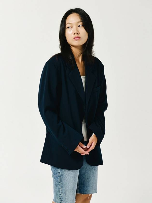 Over Fit Modern Blazer Jacket NAVY - LE SOLEIL MATINEE - BALAAN 6