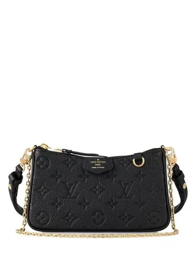 Monogram Easy Pouch On Strap Shoulder Bag Black - LOUIS VUITTON - BALAAN 3