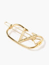 V V logo goldtone hair clip - VALENTINO - BALAAN 3