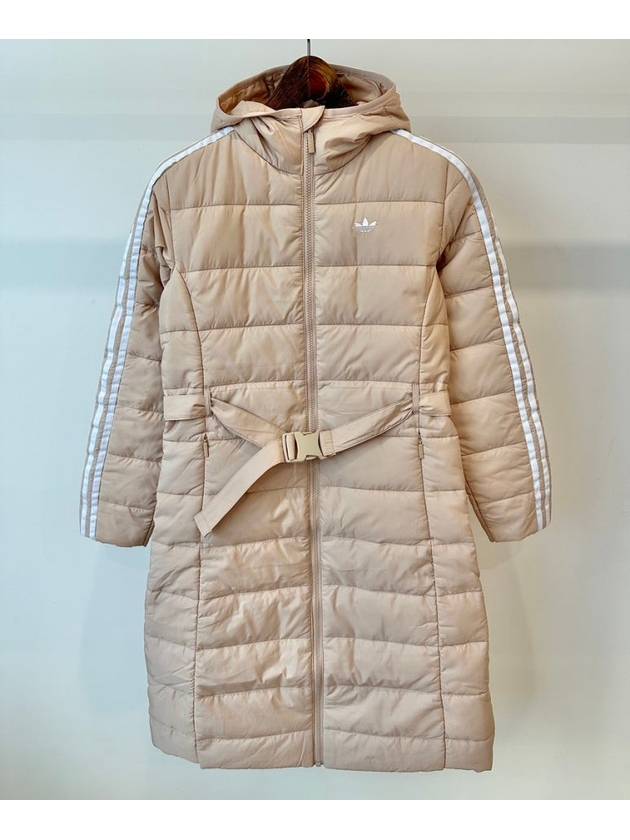 Lightweight long padded jacket HK5252 beige WOMENS UK6 8 10 - ADIDAS - BALAAN 6