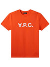 VPC Logo Organic Cotton Short Sleeve T-Shirt Orange - A.P.C. - BALAAN 6