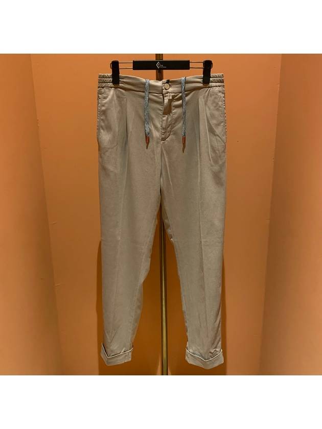 Side Pocket Banding Straight Pants Beige - KITON - BALAAN 2