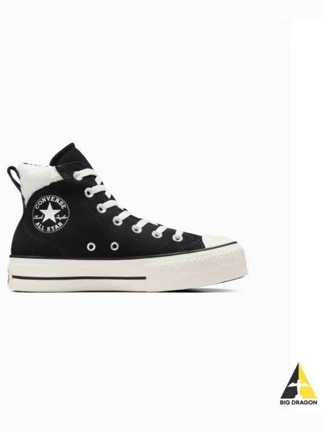 Chuck Taylor All Star Puff Lift Cozy Platform Black A09377C - CONVERSE - BALAAN 1