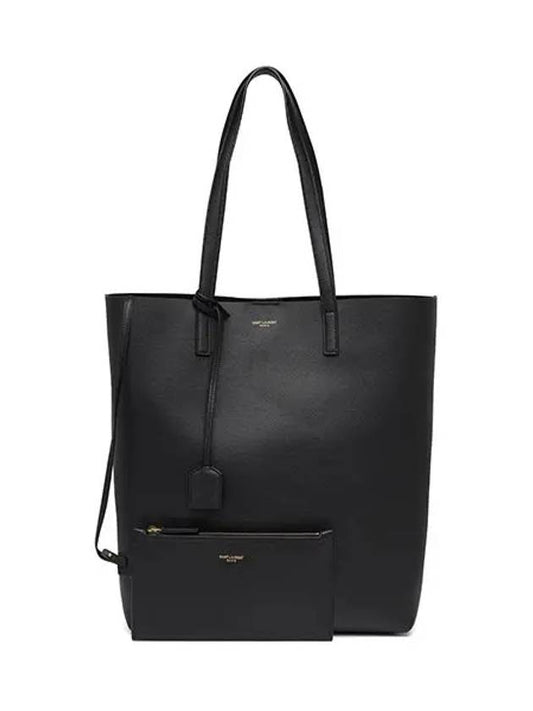 North South Shopping Tote Bag Black - SAINT LAURENT - BALAAN 2