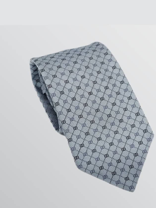 GG Dot Pattern Silk Tie Ice Blue - GUCCI - BALAAN 2