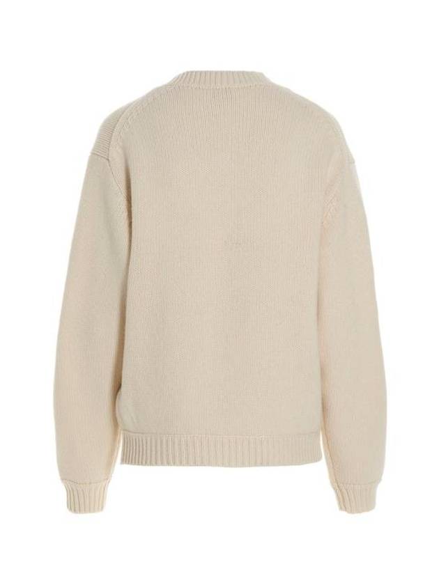 Pixel Elephant Wool Knit Top Off White - KENZO - BALAAN 3