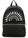 Men's Multi Thunder Print Backpack Black BBO171 E9103 524 - NEIL BARRETT - BALAAN 1