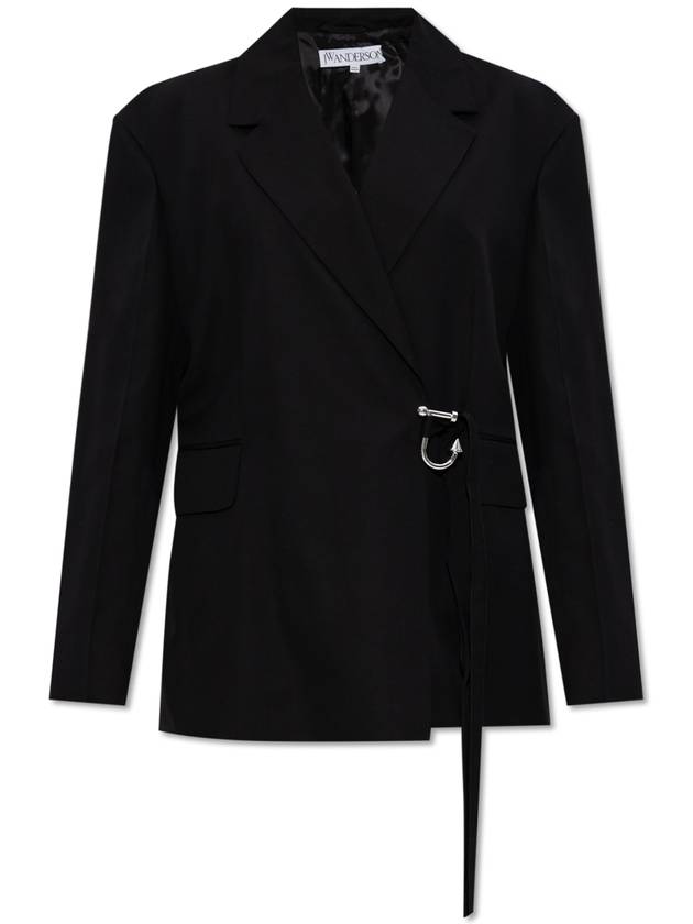 JW Anderson Blazer With Tie, Women's, Black - JW ANDERSON - BALAAN 1