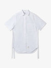 Heavy Poplin Super Size Mini Shirt Short Dress White - THOM BROWNE - BALAAN 2