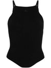 Holistic Ribbed Knit Sleeveless Black - COURREGES - BALAAN 2