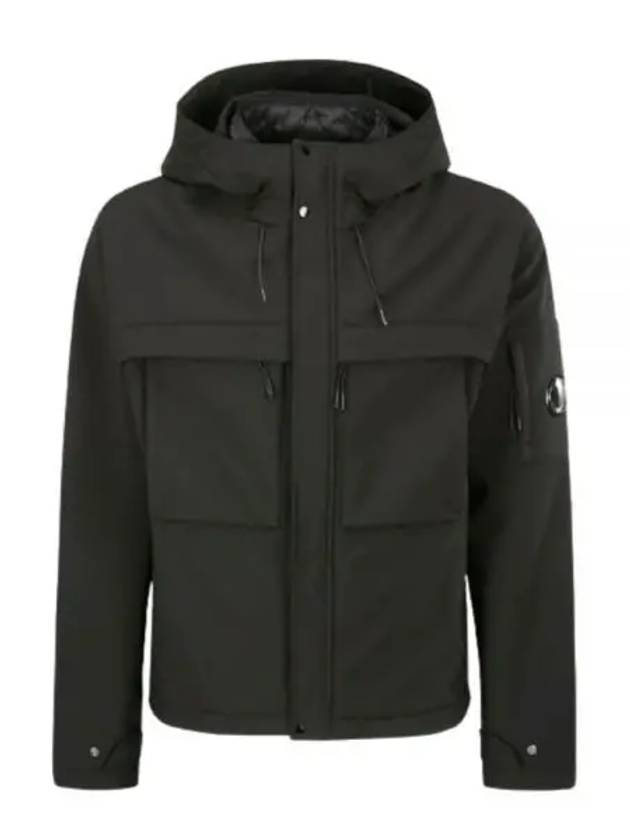 Men's Shell R Lens Wappen Hooded Jacket Black - CP COMPANY - BALAAN 2