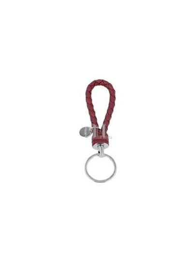 Intrecciato Leather Key Holder Burgundy - BOTTEGA VENETA - BALAAN 2