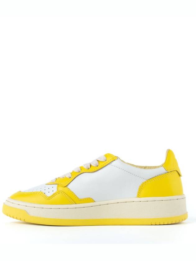 Medalist two-tone low-top sneakers yellow white - AUTRY - BALAAN 4