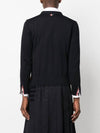 Men's Jersey Stitch V-Neck Cardigan Navy - THOM BROWNE - BALAAN 5