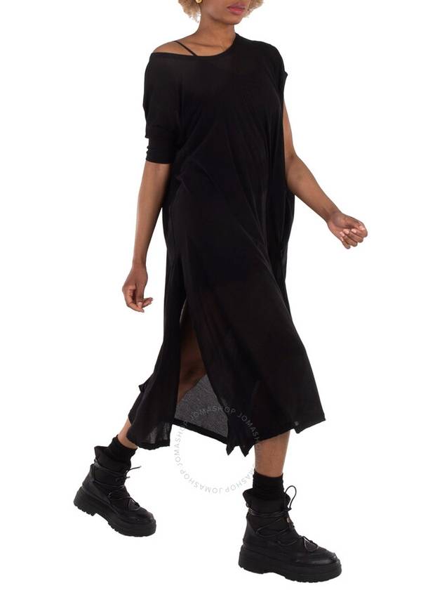 Yohji Yamamoto Gather Detail Long Sleeve Dress, Brand Size 2 (Small) - YOHJI YAMAMOTO - BALAAN 2