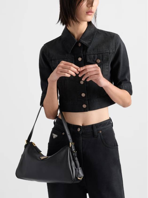 Medium Amiee Shoulder Bag Black - PRADA - BALAAN 7