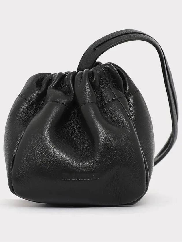 Women's Ripple Mini Pouch Bucket Bag Black - JIL SANDER - BALAAN 4