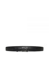 V Logo Leather Belt Black - VALENTINO - BALAAN 2