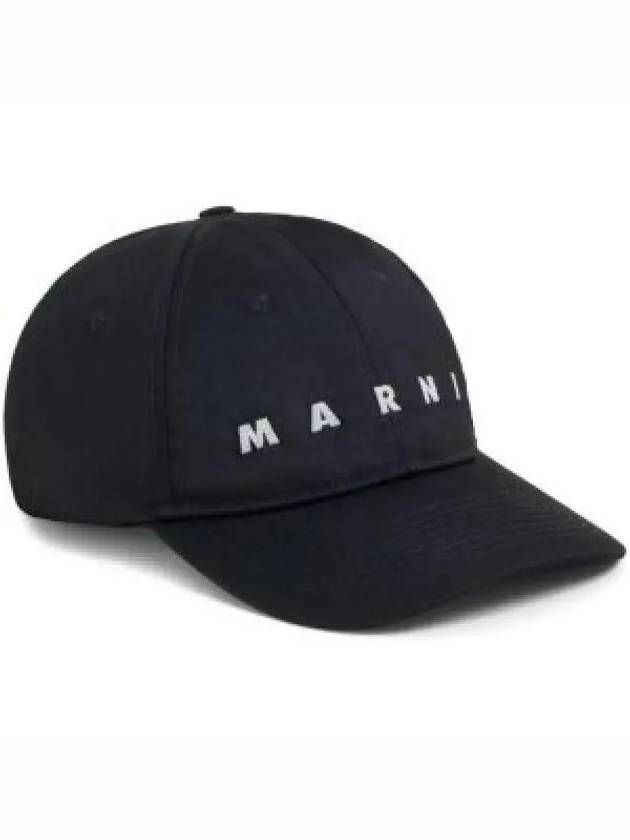 Logo Twill Ball Cap Black - MARNI - BALAAN 2