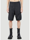 Triangular Logo Re-Nylon Bermuda Cargo Shorts Black - PRADA - BALAAN 2