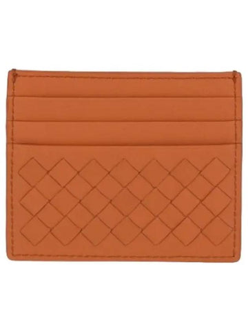 Intrecciato Napa card case clay wallet - BOTTEGA VENETA - BALAAN 1