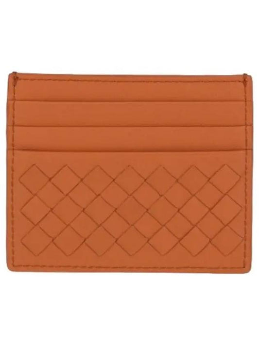 Intrecciato Napa card case clay wallet - BOTTEGA VENETA - BALAAN 1